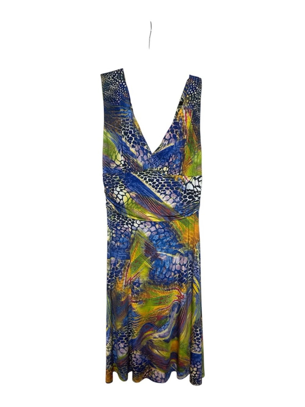 Klaveli Colorful Abstract Print Dress 🌈✨ NWT Size M
